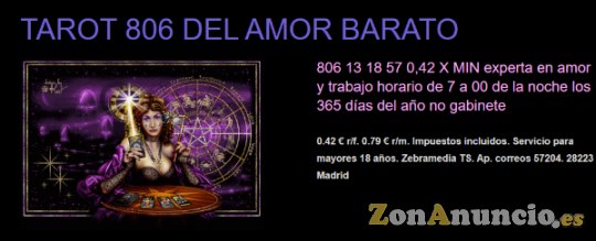 Tarot visa barata 5€ x 15 min 960001877